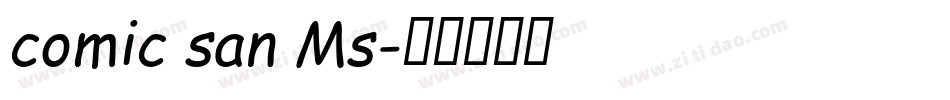 comic san Ms字体转换